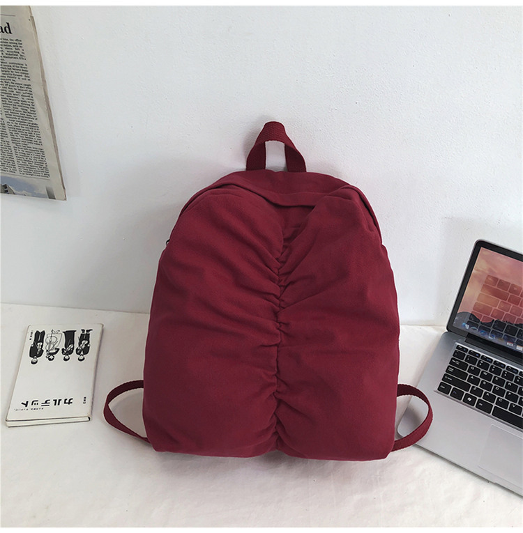 Korean High School Birthday Retro Canvas Backpack College Student Casual Backpack Female display picture 3