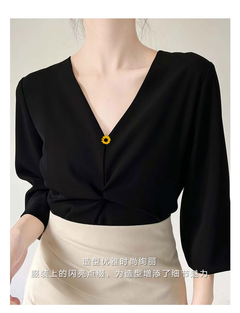 迷你可爱向日葵胸针小众时尚简约花朵胸章别针ins潮