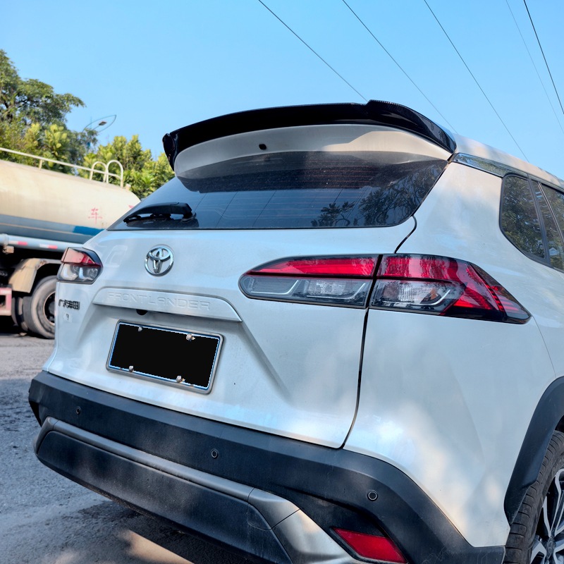 Suitable for 2022-2025 Toyota Landa Tail Wing Corolla Cross Sharp Modification Top Wing Fixed Wing Decoration