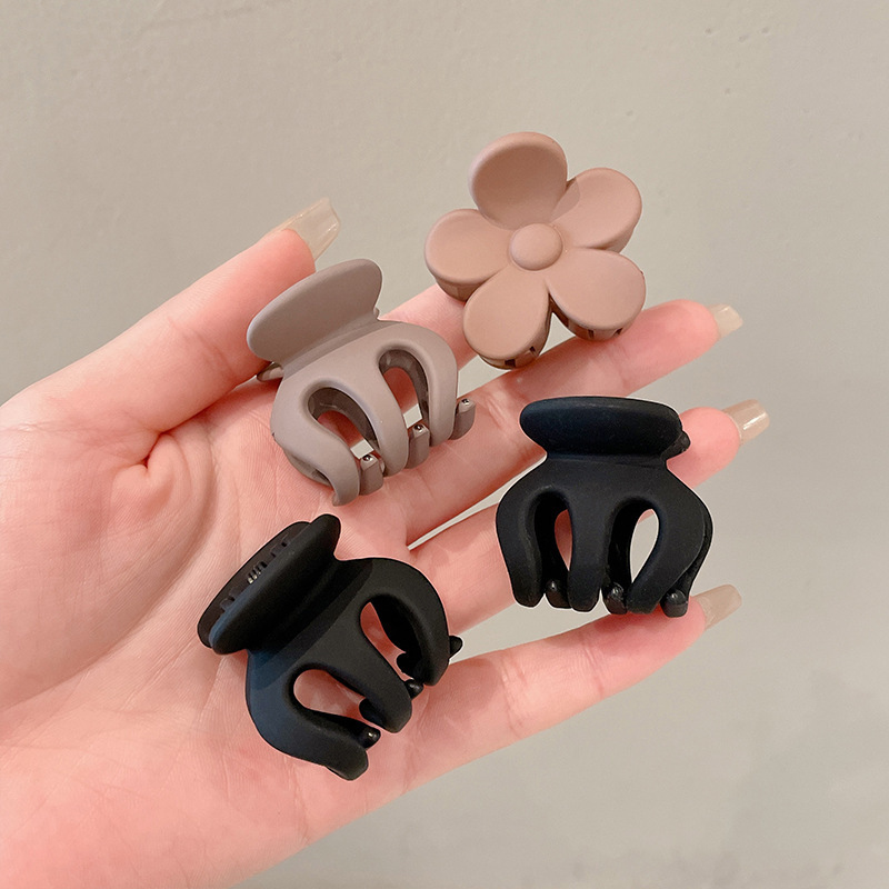 Cabeza de bola negra calabaza pequeña anti-colapso fija clip de pelo de alto nivel detrás del cerebro clip de pescado clip de pelo toque