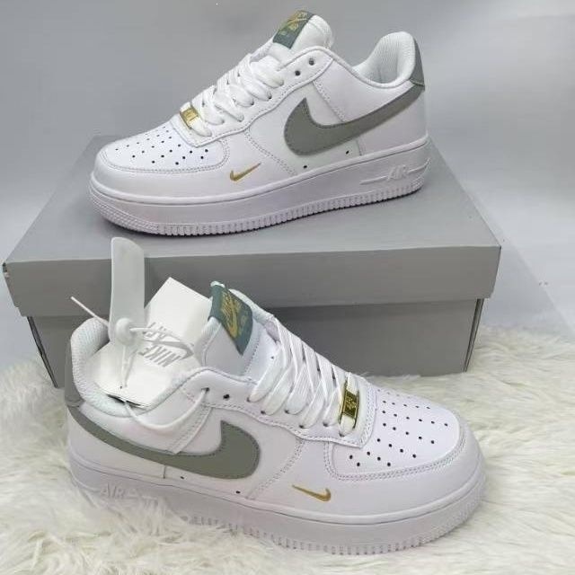 Popular AF1 Air Force One mini casual gold hook sneakers for men and women, trendy couple's sports shoes for campus