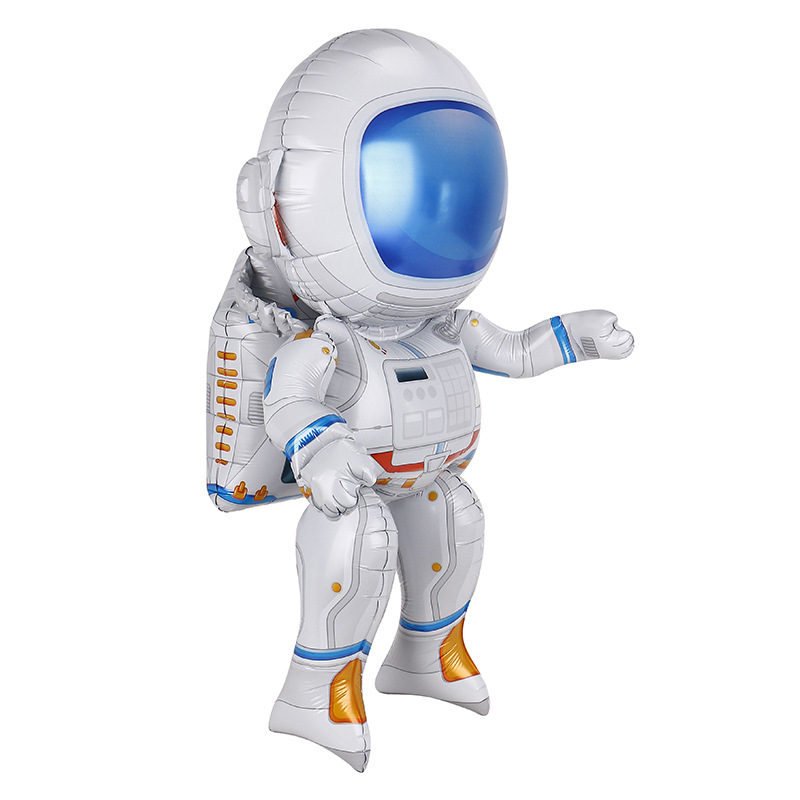 Nuevo personaje globo astronauta globo dibujos animados lindo universo tema niños cumpleaños fiesta decoración globo