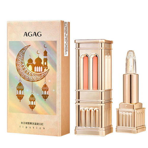 AGAG Queen's Castle Jelly Warm-Changing Lipstick Non-stick Cup Non-fading Mild Moisturizing Warm-Changing Lip Balm