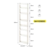 9.5 cm wide 8-layer rack, no wheels, 3 fixed wall hooks (2 short 3 long 2 extended)