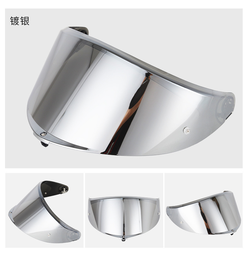 Motorcycle Helmet K6 Lens Compatible with Agv K6 K6S Models, Sun Protection Visor, Day and Night Universal Full-Face Helmet Accessory