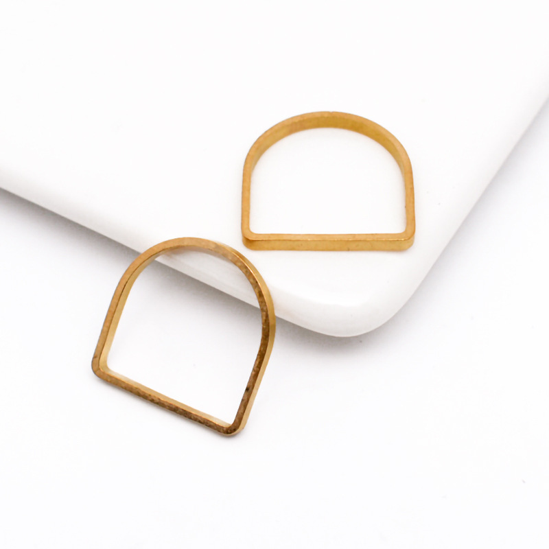 New bracelet earrings necklace small accessories diy copper jewelry accessories wholesale laser cutting arch frame