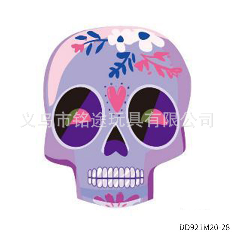 Suministros de fiesta de carnaval mexicano Día de los muertos Pegatinas de fiesta divertida para niños Accesorios de fotografía mexicana