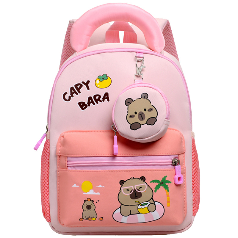 Mochila infantil de dibujos animados respirada lindas niñas mochila de jardín de infantes 3 años de edad 5 niños mochila de escuela primaria