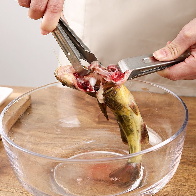 죽이는 노란색 매운 다이싱 도구 스테인레스 스틸 빠른 가공 노란색 뼈 물고기 도구 찌르기 손 도축 노란색 구 물고기 특수 클립