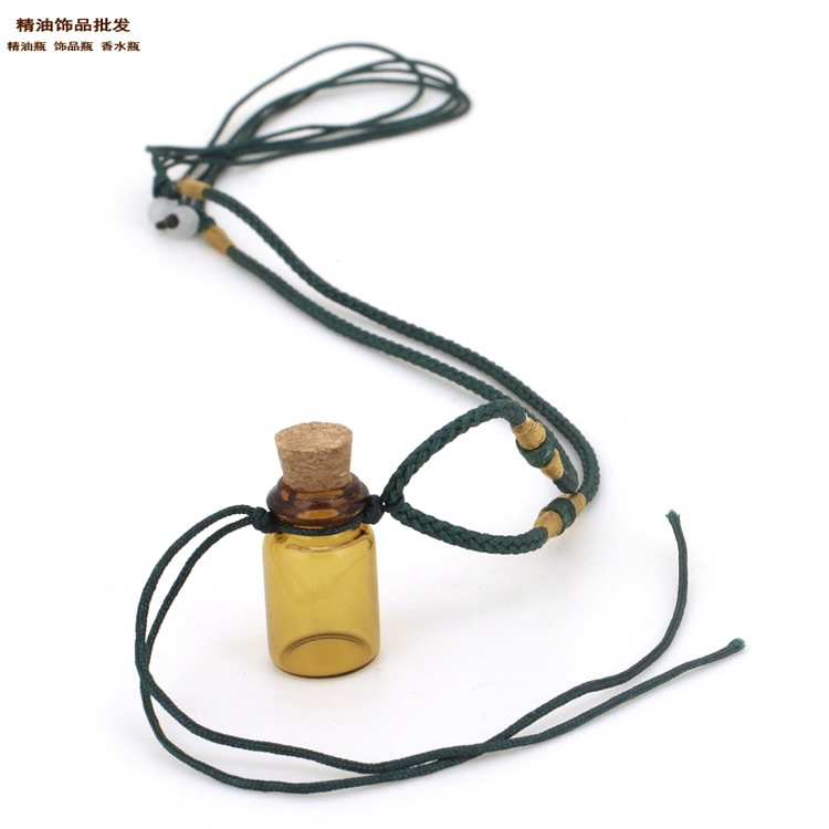 精油饰品网1ml茶色瓶墨绿牛筋绳项链01.jpg