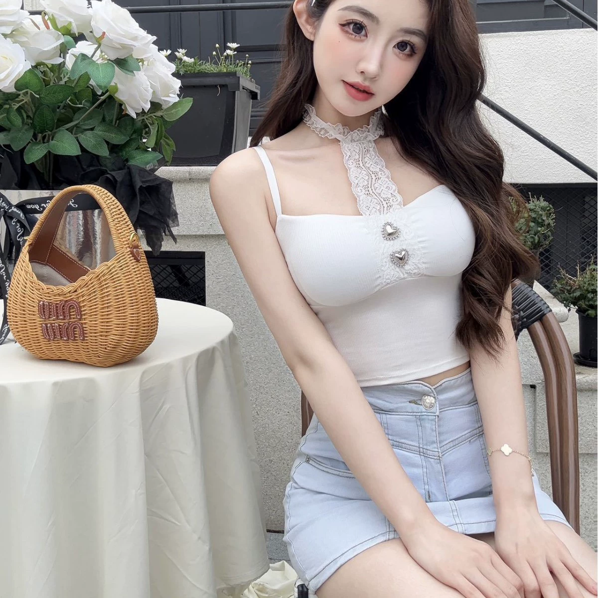 Чистый сексуальный топ короткая тонкая подтяжка жилет