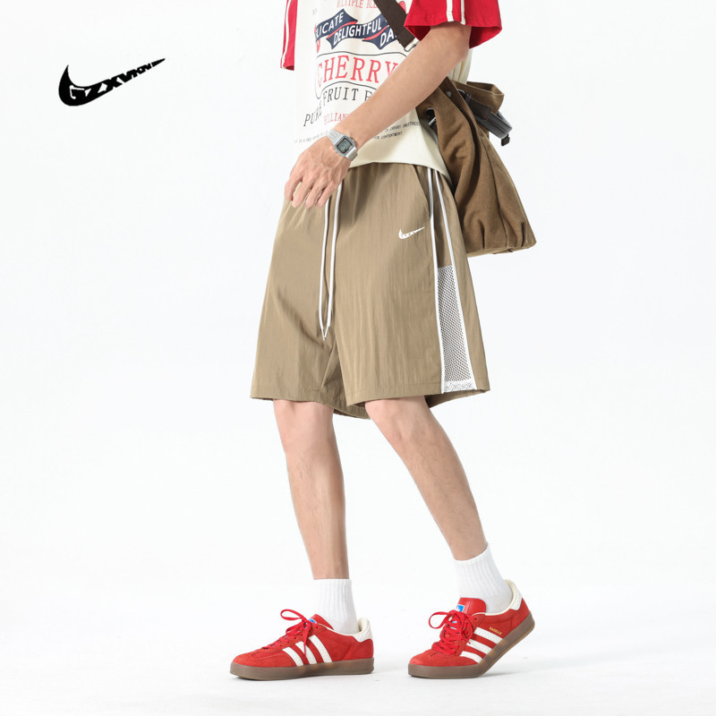 Men's Shorts 2025 Summer New Quick-Drying Mesh Shorts for Men and Teenagers Versatile Sports Five-Point Pants for Men