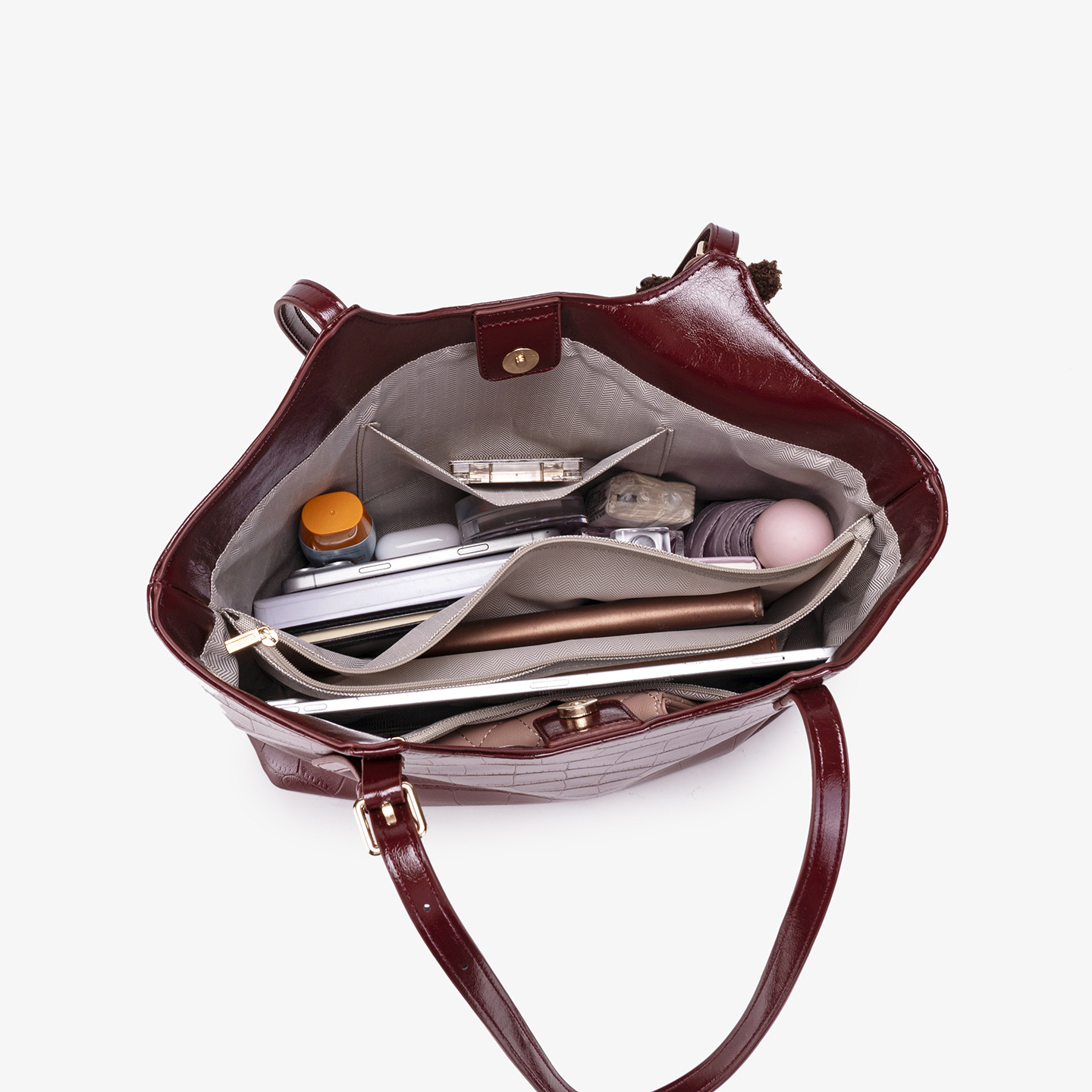 Bolso de mujer 2026 nueva gran capacidad de alta calidad sensación de viaje al trabajo bolso de hombro de moda versátil bolso de mujer