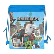 我的世界无纺布束口袋 minecraft抽绳收纳袋 儿童书包 学生游泳包