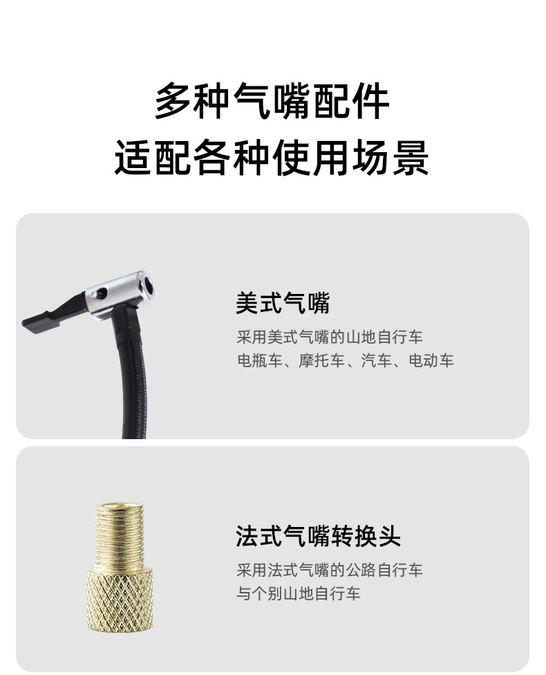[Premium Selection] Car Tire Inflator, Wireless Mini Inflator Pump for Vehicles, Portable Electric Bicycle Pump