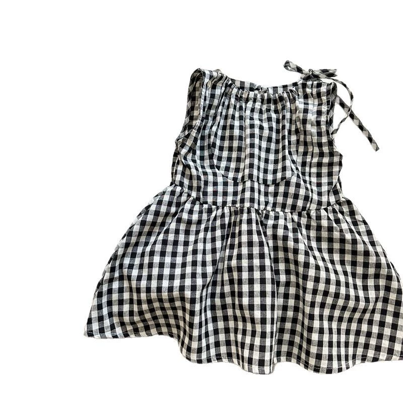 Summer children's belt, dress with sleeves sleevless