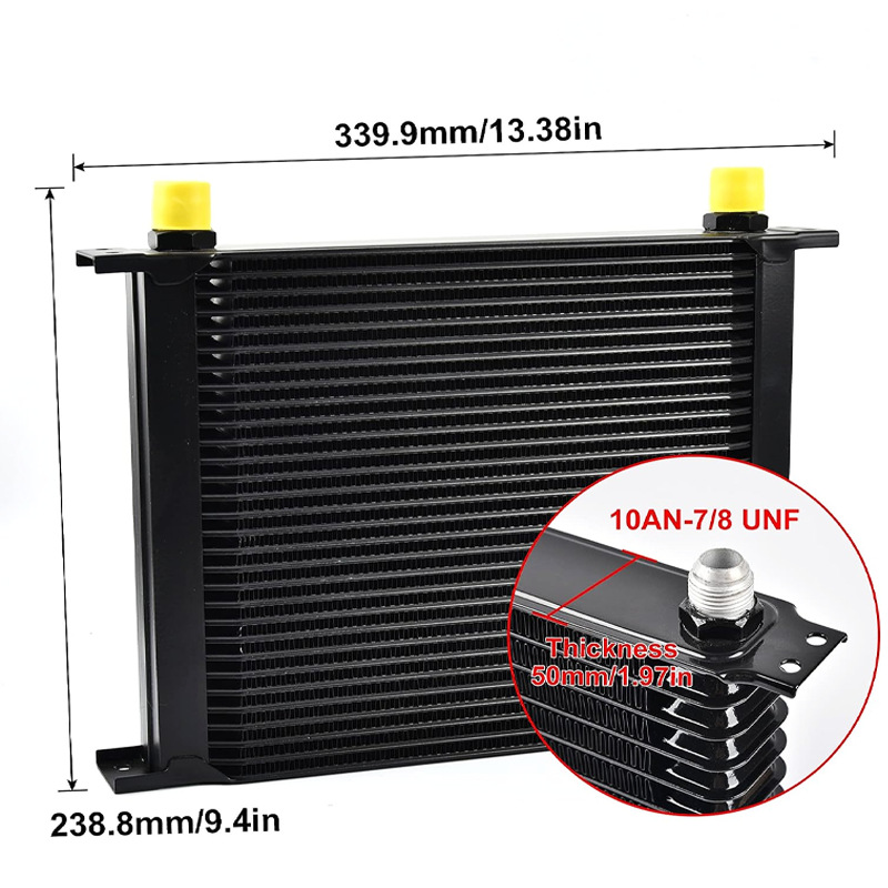 Car Modification JapANese Style 15 Rows Oil Cooler Radiator Kit An10 TrANsmission Engine Cooler