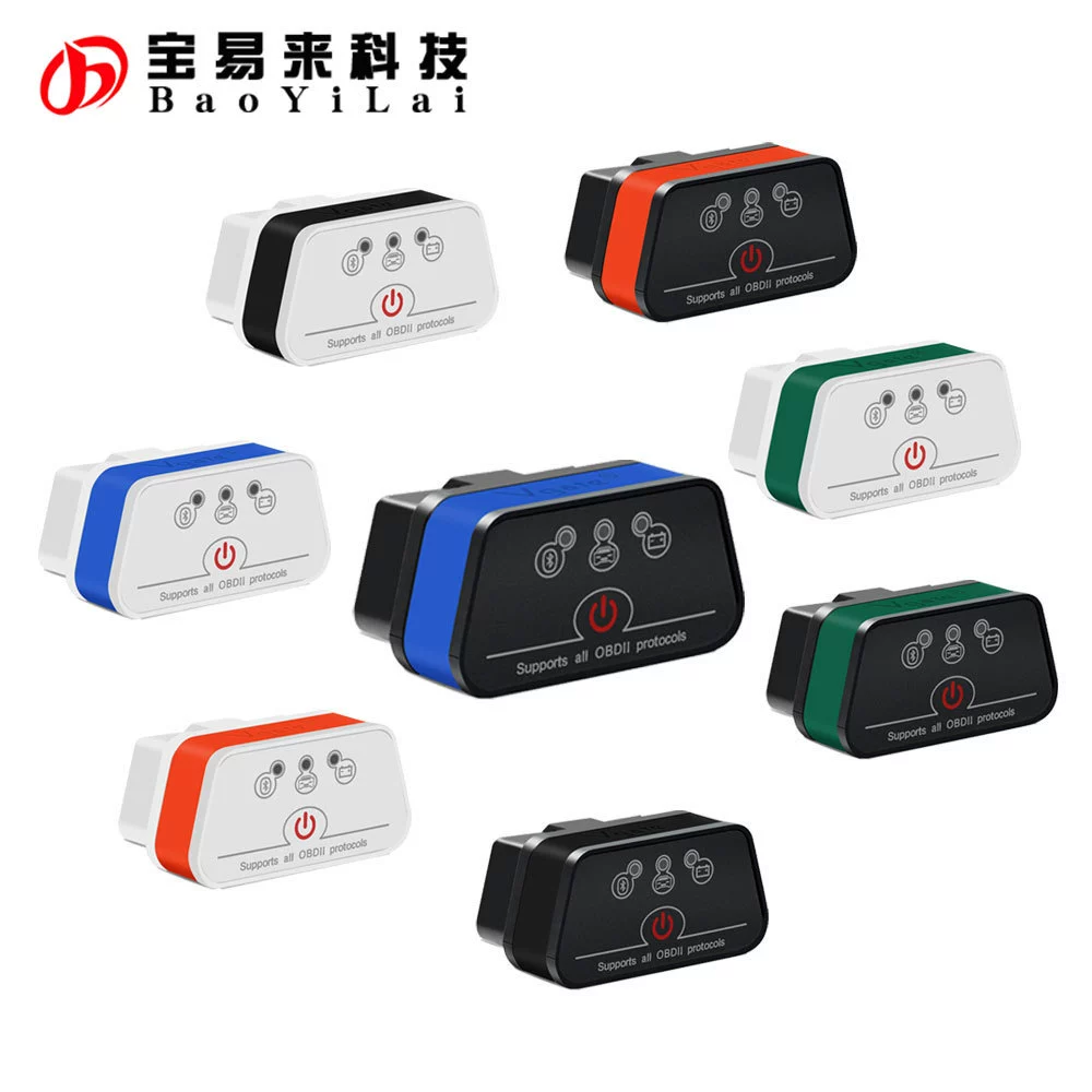 Vgate iCar 2 BT3.0 OBD2 Bluetooth прибор для диагностики неисправностей 8-цветное обнаружение двигателя автомобиля Android