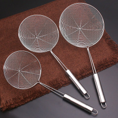 Home kitchen stainless steel slotted spoon hot pot scoop soup ladle fried food scoop dumpling scoop noodle hot pot drain spoon