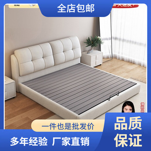 2025 New Leather Bed Master Bedroom Modern Casual Atmosphere 1.8m Double 1.5m Solid Wood Storage King Bed