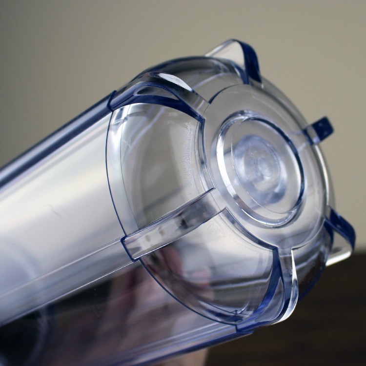 Botella de filtro de grasa mediana de 10 pulgadas Hebilla interior americana 4 puntos 6 puntos Cartucho de filtro de gran diámetro de 1 pulgada engrosado COMO filtro transparente en stock