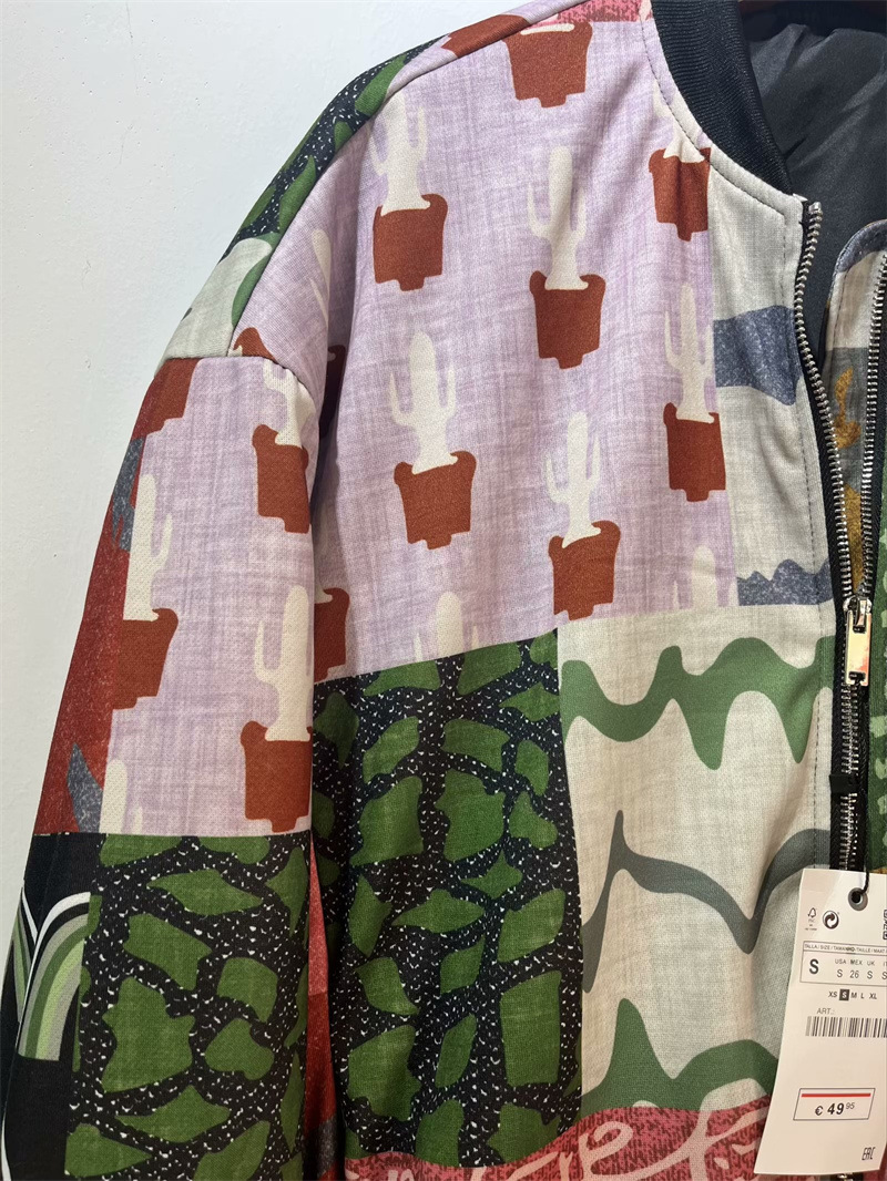 Women's clothing 2024 summer new style contrasting short casual jacket_voghion.com