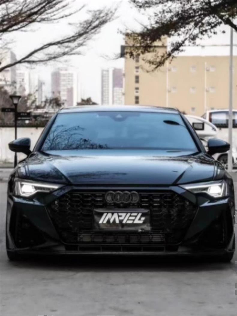 Audi A1 front grille, black emblem, new and old models, A1 front emblem, four-ring emblem, black warrior rear four-ring emblem
