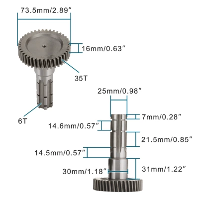 Motorcycle engine and accessories Gearbox Gear Outer Housing