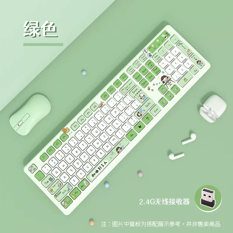 Mute acrylic keyboard, high quality cute laptop