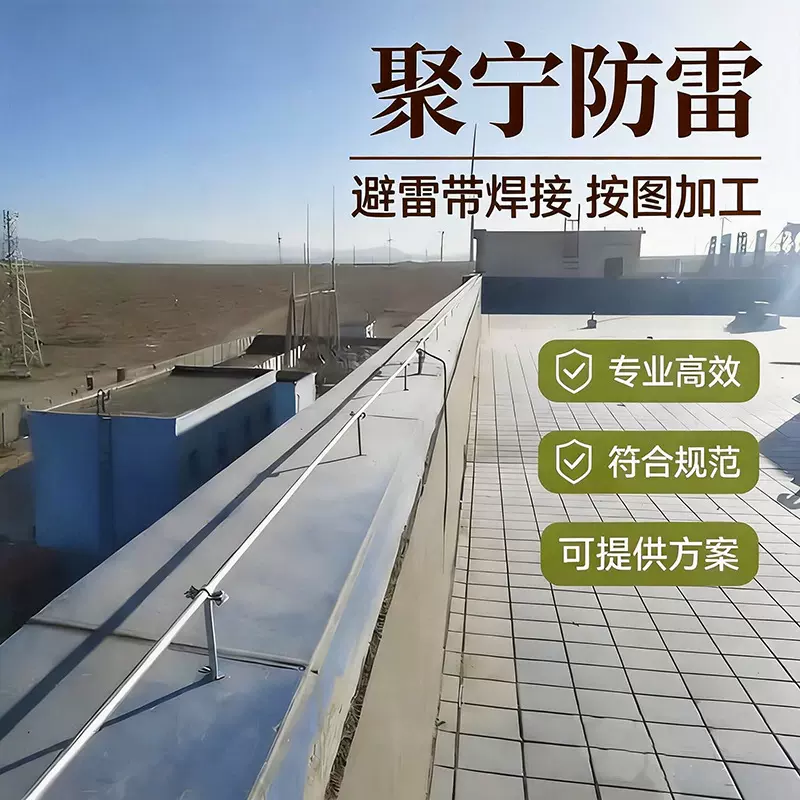 浙江厂房避雷带施工 屋面避雷设施安装 直击雷防护装置规范施工