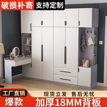 实木转角衣柜书桌一体家用卧室梳妆台组合收纳储物柜大衣橱