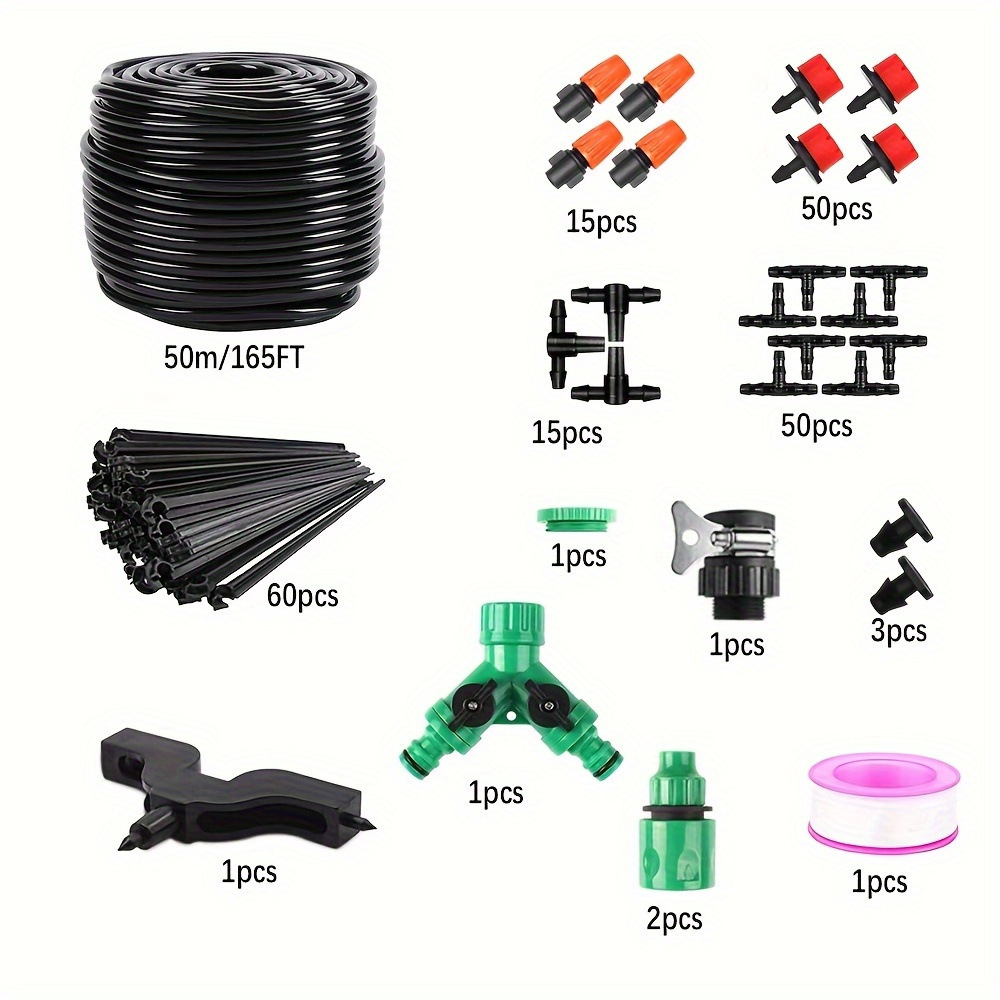 20 juegos de atomización de rociadores automáticos de patio, rociadores de riego ajustables, riego automático, sistema de riego por goteo