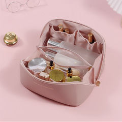 比鄰 亞馬遜專供女化妝包PU皮透明中格大容量旅行化妝包 工廠