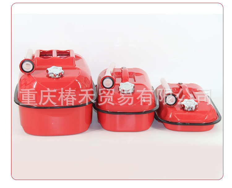 5L 10L 20L Horizontal Oil Drum Vehicle-Mounted Spare Fuel Tank Oil Canister In-Stock Wholesale Portable Gasoline Tank