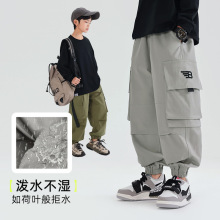 男童工装裤2025秋季新款中大童宽松休闲长裤儿童秋款帅气时髦裤子