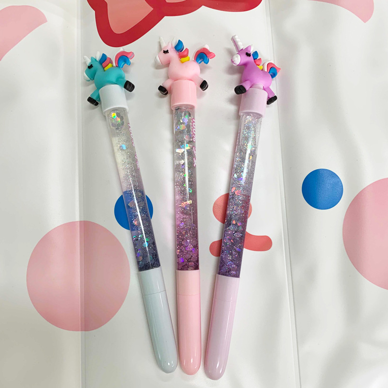 Dibujos animados lindo Hada palo lindo dibujos animados estrellas en aceite arenas movedizas magia creativa colorido arenas movedizas pluma de gel pluma