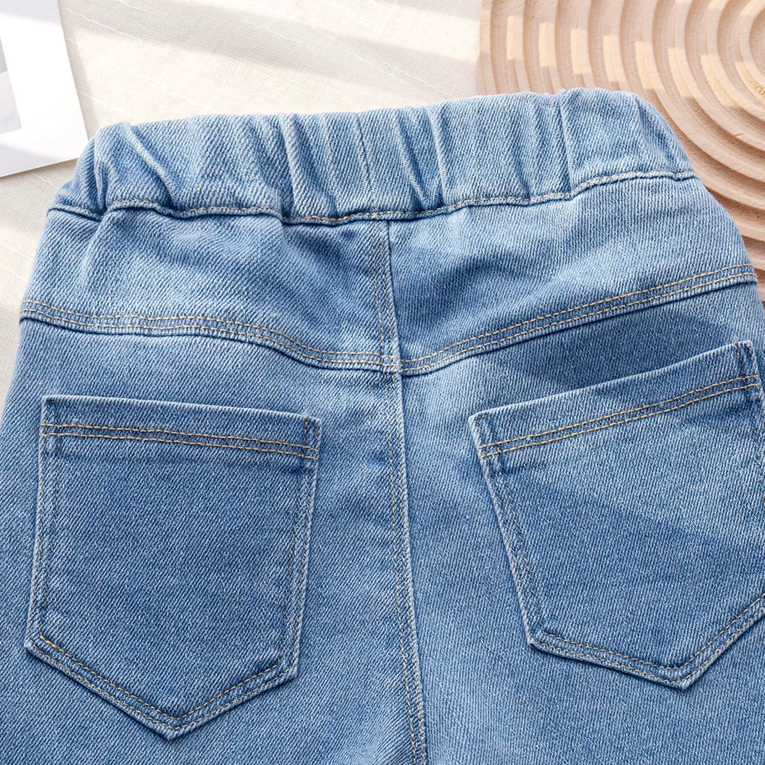 Л Spring jeans, fashionable autumn trousers girl's, western style