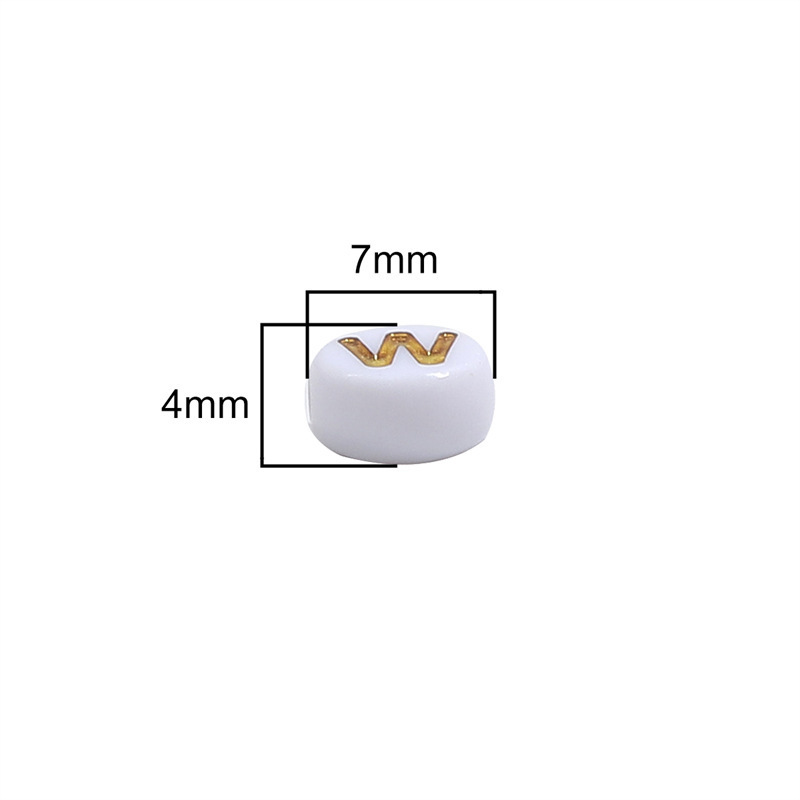 Beads Jewelry Making Type DIY Jewelry Accessories Classification 50 PCS/Package Arylic Letter DIY Jewelry Accessories Beads