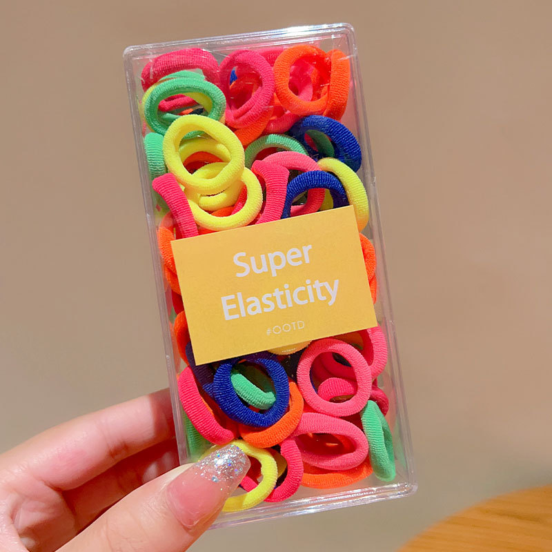 Banda de goma para niños cabeza de corbata femenina chica de alto aspecto no duele el pelo trenza de bebé cabeza cuerda chica Cola de Caballo banda de goma anillo de goma