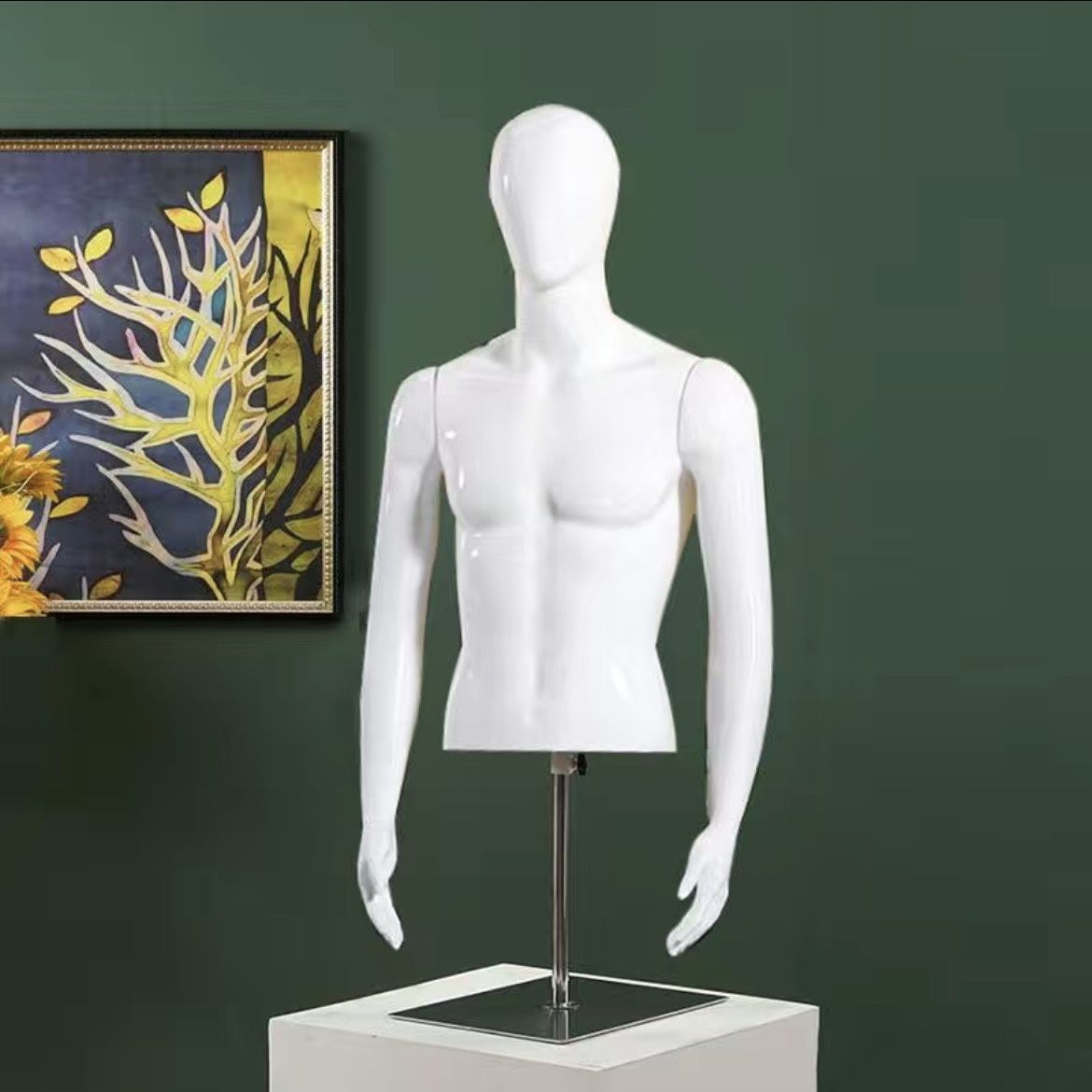 Modelo humano de busto modelo de ropa de cuerpo humano maniquí de busto simulación de ropa de cuerpo humano modelo de televisión masculino props image 16