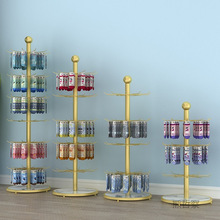 挂袜子的架子展示架货架落地多功能超市店铺圆形旋转手套口垒德株