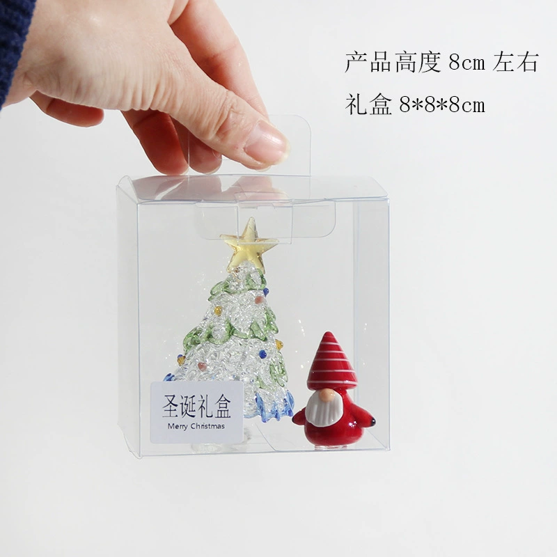 Glass holiday ornament, assorted gift box styles, handmade fragile decorations 4.5–13 cm