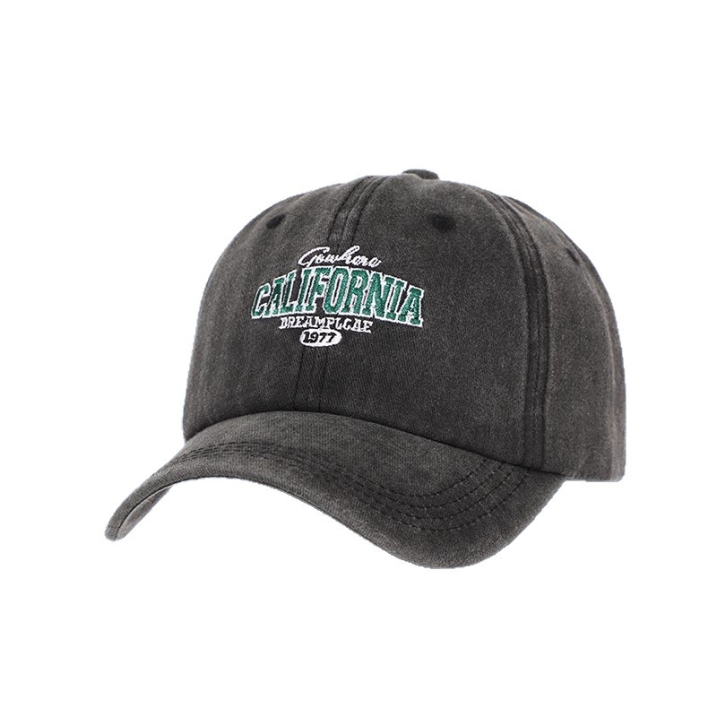 Sombrero de béisbol de algodón lavado transfronterizo retro bordado letras sombrero de sombrero nuevo lavado con agua hacer vieja sombrera de boca de pato de aire casual
