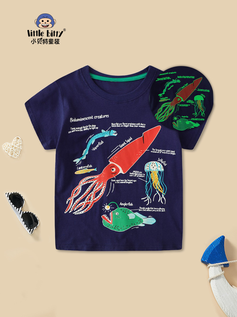 European and American Children's Clothing T-Shirts 2025 Summer New Half-Sleeved Baby Casual Children's Tops Boys Short-Sleeved Factory Wholesale