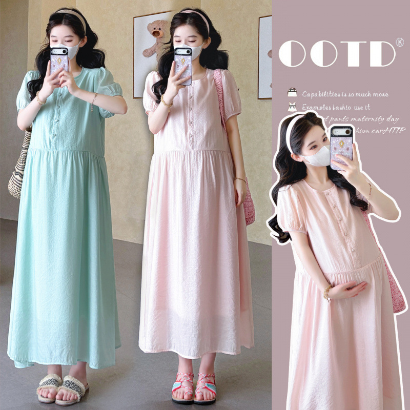 Maternity Wear, Summer Trendy Fashion for Moms, New Stylish and Beautiful Dresses for Pregnancy, High-End and Sweet Dresses for Outerwear
