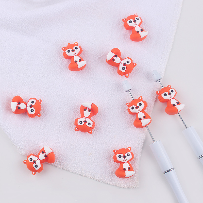 Productos creativos de bricolaje para bebés Little Fox Joyería de silicona Pezones para bebés Cadena anti-caída de dientes molares Accesorios para pulseras