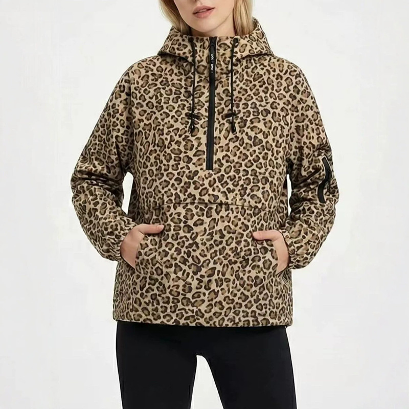 Aliexpress Cross-Border European and American Style Women's Clothing Wholesale Casual Sports Style Hooded Jacket Top Windbreaker Coat Aliexpress Cross-Border European and American Style Women's Clothing Wholesale Casual Sports Style Hooded Jacket Top Windbreaker Coat