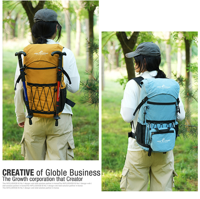 Hiking Backpack Waterproof Nylon Rucksack For Outdoor Camping_voghion.com