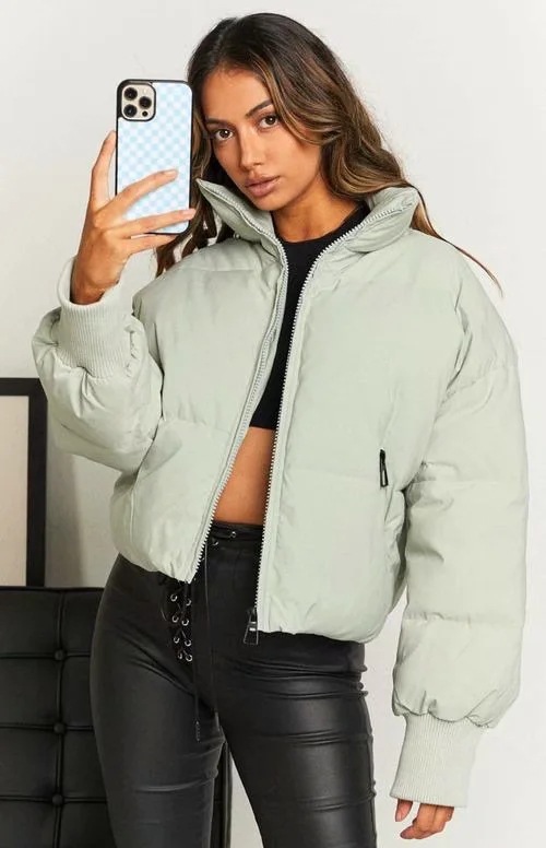 2024 Winter New Women's European Fashion Loose Slimming Warm Puffer Short Lazy Style Down Cotton Jacket_ecoleips.com