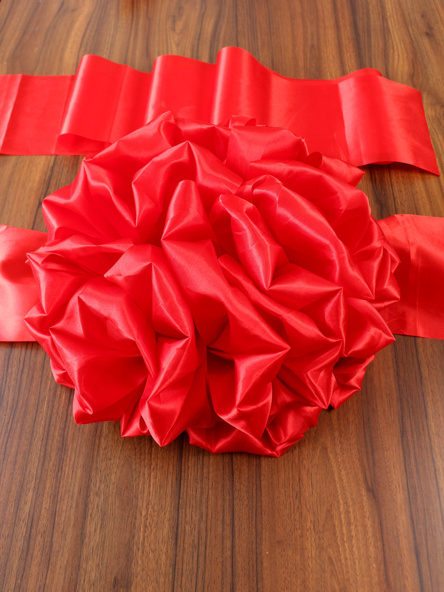 웨딩 카 부통령 자동차 장식 웨딩 용품 DAQUAN 모터 케이드 큰 빨간 꽃 공 장식 창조적 인 웨딩 플로트 꽃 리본